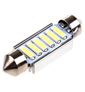  SPC Светодиодная автолампа T11(C5W) 12V 6SMD диодов 1-конт 39мм обманка Салон, номер min 10шт